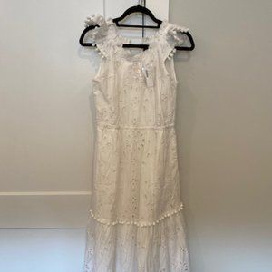 NWT J Crew White Eyelet Dress